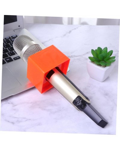 Orange ABS Mic Microphone Interview Square Logo Flag Station Orange ABS Mic Microphone Interview Square Logo Flag Station