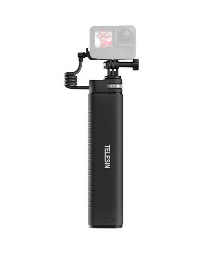 TELESIN Rechargeable Selfie Stick for Action Cameras & Smartphones