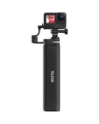 TELESIN Rechargeable Selfie Stick for Action Cameras & Smartphones