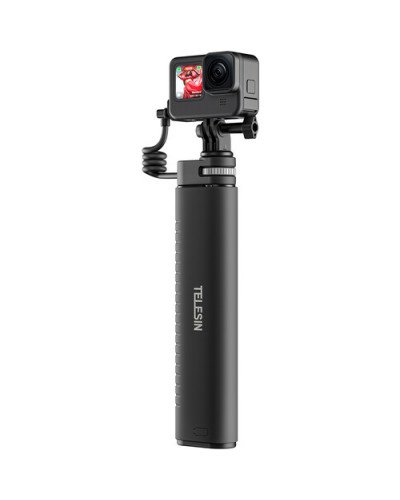 TELESIN Rechargeable Selfie Stick for Action Cameras & Smartphones