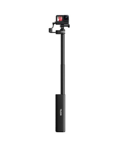 TELESIN Rechargeable Selfie Stick for Action Cameras & Smartphones