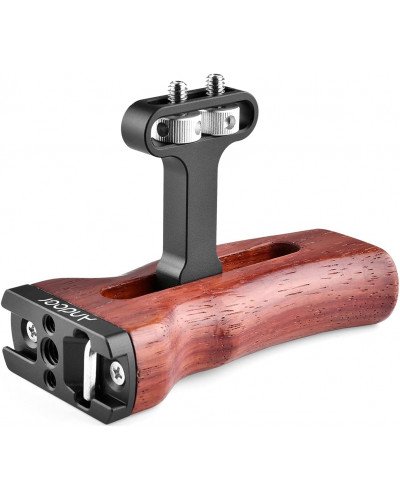 Universal Camera Cage Wooden Handle Left/Right Side Hand Grip