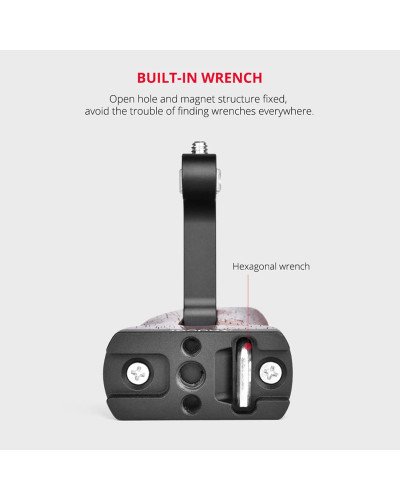 Universal Camera Cage Wooden Handle Left/Right Side Hand Grip