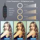 16cm LED Ring Vlogging Photography Video Lights with Mobile Clamp&Light Stand