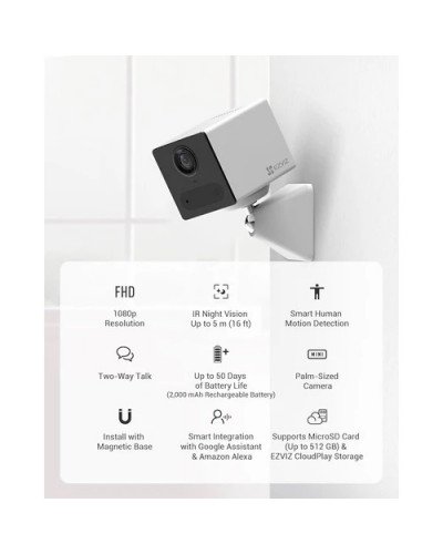 EZVIZ CB2 1080p Wi-Fi Smart Home Battery Camera(Black)