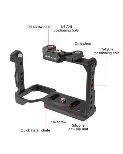 Metal Camera Cage For Sony ILME-FX30 / FX3 Stabilizer Rig with NOTA Slider
