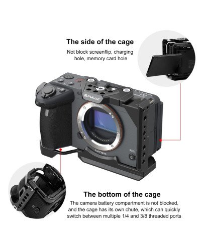 Metal Camera Cage For Sony ILME-FX30 / FX3 Stabilizer Rig with NOTA Slider