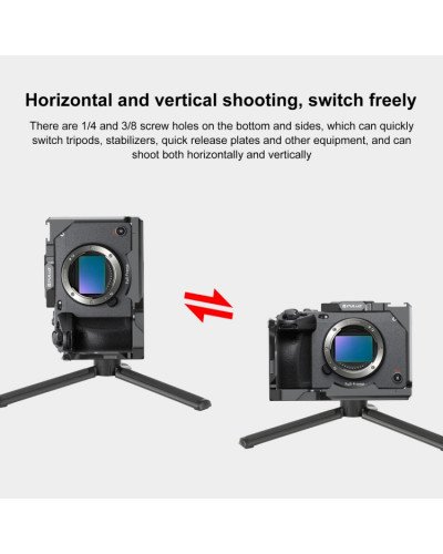 Metal Camera Cage For Sony ILME-FX30 / FX3 Stabilizer Rig with NOTA Slider