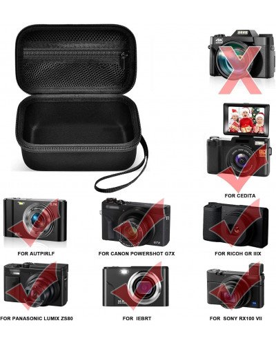 Digital Camera Case for Vlogging Camera for Canon PowerShot G7X Mark II/III/Sony ZV-1/ZV-1F/ZV-1 II