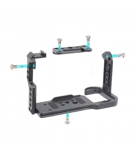 Camera Cage with NATO Rail 1/4″ 3/8″ Hole for Sony FX3 FX30 ILME-FX30