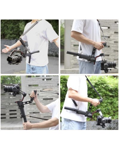 Adjustable Sling Handgrip Gimbal Sling Handle Weight-Reducing Shoulder Strap Stabilizer Belt Neck Lanyard for RS 3/RS 4/RS 4 PRO Adjustable Sling Handgrip Gimbal Sling Handle Weight-Reducing Shoulder Strap Stabilizer Belt Neck Lanyard for RS 3/RS 4/RS 4 PRO
