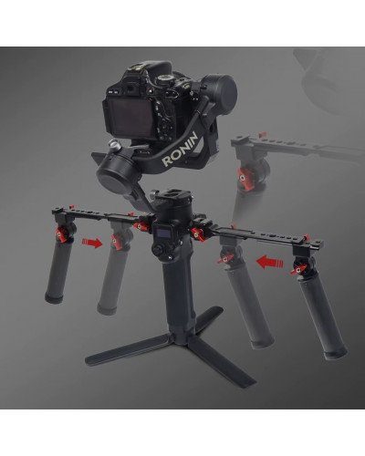 Stabilizer Dual Handle Grip Extension Arm Adjustable Light Monitor Bracket Stand For RS2/RSC2/RS3 Mini/RS3/RS4 Pro Stabilizer Dual Handle Grip Extension Arm Adjustable Light Monitor Bracket Stand For RS2/RSC2/RS3 Mini/RS3/RS4 Pro