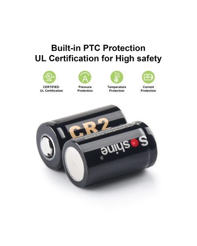 CR2 3V Primary Lithium Battery Non-Rechargeable Battery 3-Volt 1000mah 4Pc