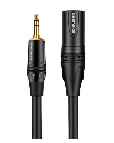 XLR Male To 3.5mm Cable Unbalanced Male XLR To 1/8 Inch Stereo Jack Aux Microphone Cable 3M