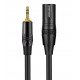 XLR Male To 3.5mm Cable Unbalanced Male XLR To 1/8 Inch Stereo Jack Aux Microphone Cable 1M XLR Male To 3.5mm Cable Unbalanced Male XLR To 1/8 Inch Stereo Jack Aux Microphone Cable 1M