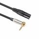 XLR Male to 3.5mm Adapter Cable 30cm Right Angle Microphone Cable