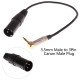 XLR Male to 3.5mm Adapter Cable 30cm Right Angle Microphone Cable