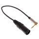 XLR Male to 3.5mm Adapter Cable 30cm Right Angle Microphone Cable