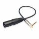 XLR Male to 3.5mm Adapter Cable 30cm Right Angle Microphone Cable