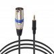 XLR Male To 3.5mm Jake Stereo Male Plug Connector Cable to Microphone XLR Audio 3Pin Jack Speaker 3M