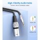 XLR Male to 3.5mm Cable Unbalanced Mini Jack 1/8 inch to XLR Male Adapter Microphone Cable 3M