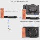 LEFTFOTO ZV-1 II Handgrip L Bracket Wooden Side Handle for Sony ZV-1 II/ZV-1/ZV1F/ZV-1M2/ZV-1 Mark II