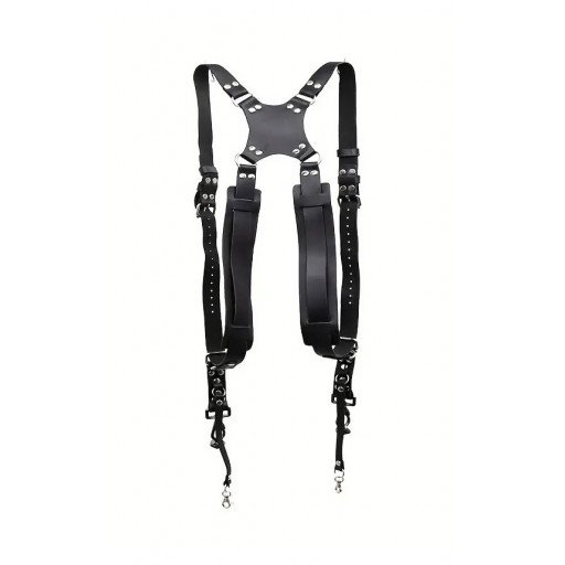 Leather Dual Camera Strap Harness QR Multi Gear Camera Shoulder Adjustable