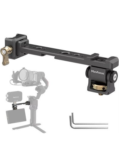 Minifocus Monitor Mounting Support with NATO Clamp for DJI RS 2 RSC 2 RS 3 RS 3 Pro RS 3 Mini RS 4 or RS 4 Pro Gimbal