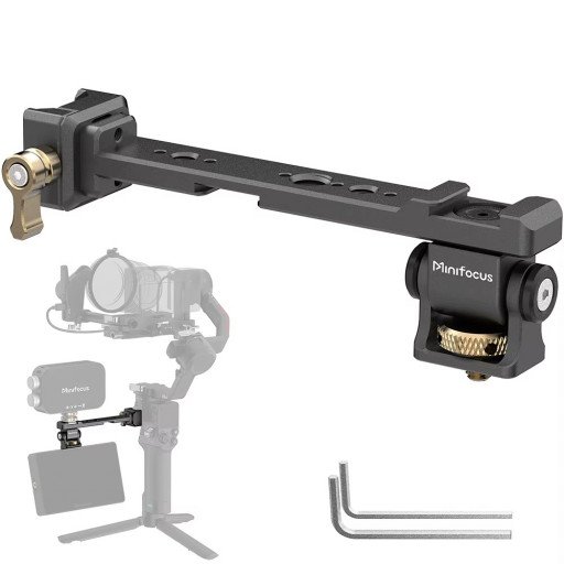 Minifocus Monitor Mounting Support with NATO Clamp for DJI RS 2 RSC 2 RS 3 RS 3 Pro RS 3 Mini RS 4 or RS 4 Pro Gimbal