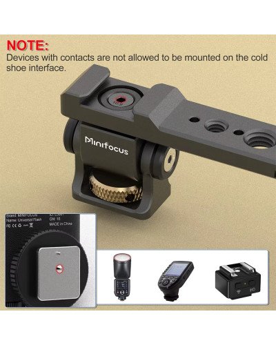 Minifocus Monitor Mounting Support with NATO Clamp for DJI RS 2 RSC 2 RS 3 RS 3 Pro RS 3 Mini RS 4 or RS 4 Pro Gimbal