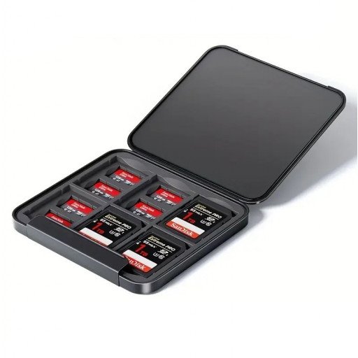 Llano Card Case Holder Water Resistant Anti-Shock Memory Card Case for SD/Micro SD TF Card
