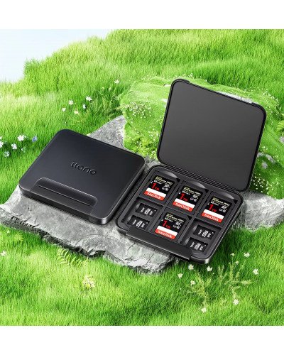 Llano Card Case Holder Water Resistant Anti-Shock Memory Card Case for SD/Micro SD TF Card