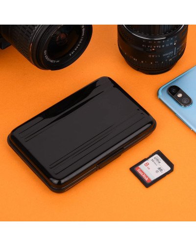 Digital Storage Aluminum Case 8 Slots for SD SDHC MMC Micro SD TF Card Digital Storage Aluminum Case 8 Slots for SD SDHC MMC Micro SD TF Card