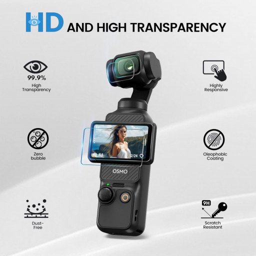 Tempred Glass For DJI Osmo Pocket 3 (2 Pack)