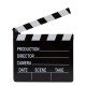 Director Film Movie Cut Action Scene Slateboard Clapper Board 20x18cm