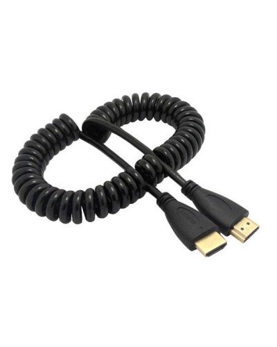 HDMI to HDMI Male Coiled Cable 2M