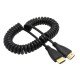 HDMI to HDMI Male Coiled Cable 2M