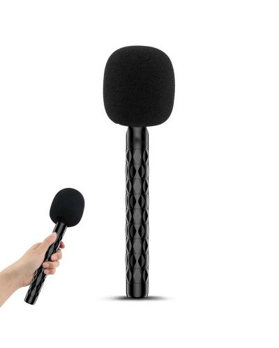 Wireless Microphone Handheld Interview Mic Hand Stick