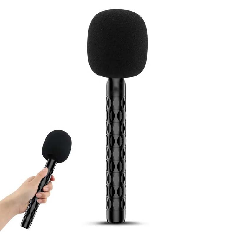 Wireless Microphone Handheld Interview Mic Hand Stick
