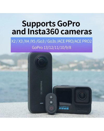 Wireless Remote Control For Insta360 X2/X3/X4/X5/Go3/S/ACE Pro/Pro2 Gopro 13/12/11/10/9/8