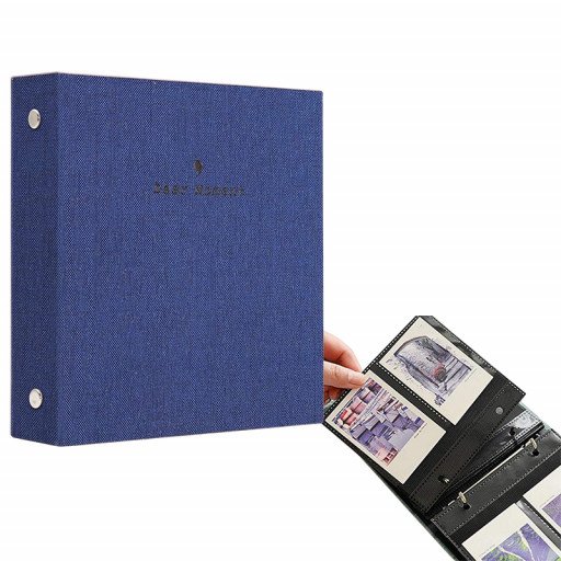 Instax Mini Film Photo Book Album 100 Pockets for Fujifilm Instax Film 7/8/9/10/11/12/Evo (Denim Blue) Instax Mini Film Photo Book Album 100 Pockets for Fujifilm Instax Film 7/8/9/10/11/12/Evo (Denim Blue)