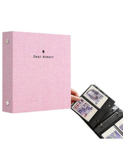 Instax Mini Film Photo Book Album 100 Pockets for Fujifilm Instax Film 7/8/9/10/11/12/Evo (Pink) Instax Mini Film Photo Book Album 100 Pockets for Fujifilm Instax Film 7/8/9/10/11/12/Evo (Pink)