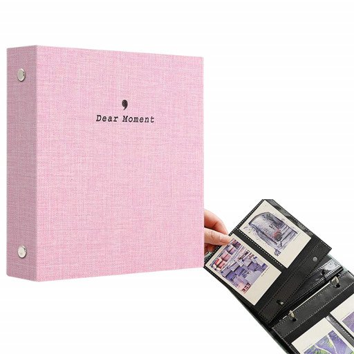 Instax Mini Film Photo Book Album 100 Pockets for Fujifilm Instax Film 7/8/9/10/11/12/Evo (Pink) Instax Mini Film Photo Book Album 100 Pockets for Fujifilm Instax Film 7/8/9/10/11/12/Evo (Pink)
