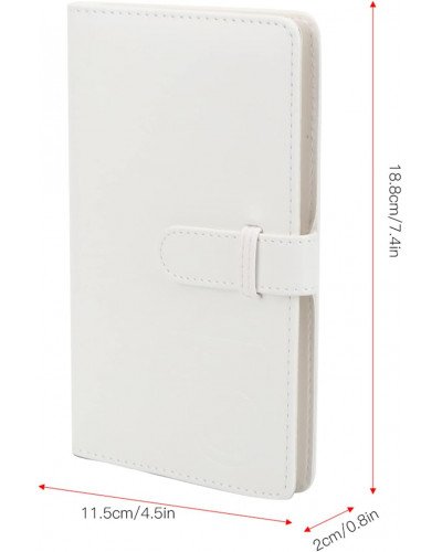 Instax Mini Film Photo Book Album 108 Pockets for Fujifilm Instax Film 7/8/9/10/11/12/Evo (Clay White) Instax Mini Film Photo Book Album 108 Pockets for Fujifilm Instax Film 7/8/9/10/11/12/Evo (Clay White)