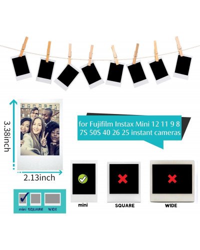 Instax Mini Film Photo Book Album 108 Pockets for Fujifilm Instax Film 7/8/9/10/11/12/Evo (Clay White)