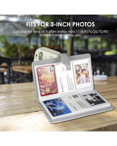 Instax Mini Film Photo Book Album 108 Pockets for Fujifilm Instax Film 7/8/9/10/11/12/Evo (Blossom Pink) Instax Mini Film Photo Book Album 108 Pockets for Fujifilm Instax Film 7/8/9/10/11/12/Evo (Blossom Pink)
