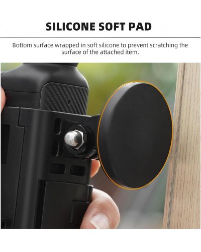 Pocket 3 Magnetic Mount Magnet Bracket Expansion Adapter Holder with Cold Shoe Pocket 3 Magnetic Mount Magnet Bracket Expansion Adapter Holder with Cold Shoe