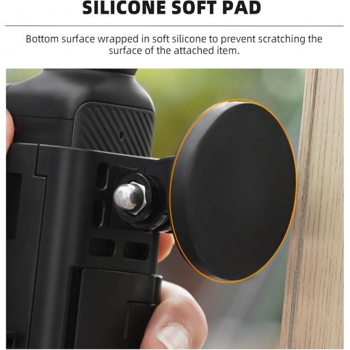 Pocket 3 Magnetic Mount Magnet Bracket Expansion Adapter Holder with Cold Shoe