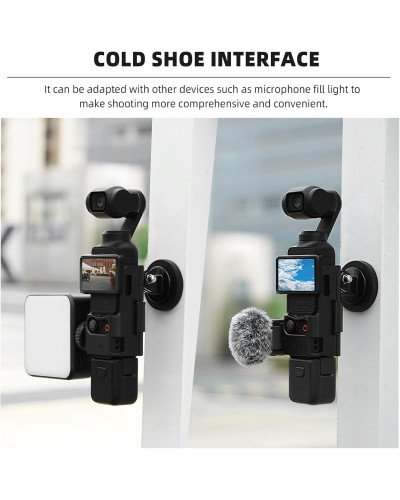 Pocket 3 Magnetic Mount Magnet Bracket Expansion Adapter Holder with Cold Shoe Pocket 3 Magnetic Mount Magnet Bracket Expansion Adapter Holder with Cold Shoe