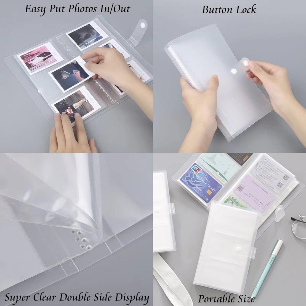 Instax Mini Film Transparent Photo Book Album 120 Pockets for Fujifilm Instax Film 7/8/9/10/11/12/Evo Instax Mini Film Transparent Photo Book Album 120 Pockets for Fujifilm Instax Film 7/8/9/10/11/12/Evo